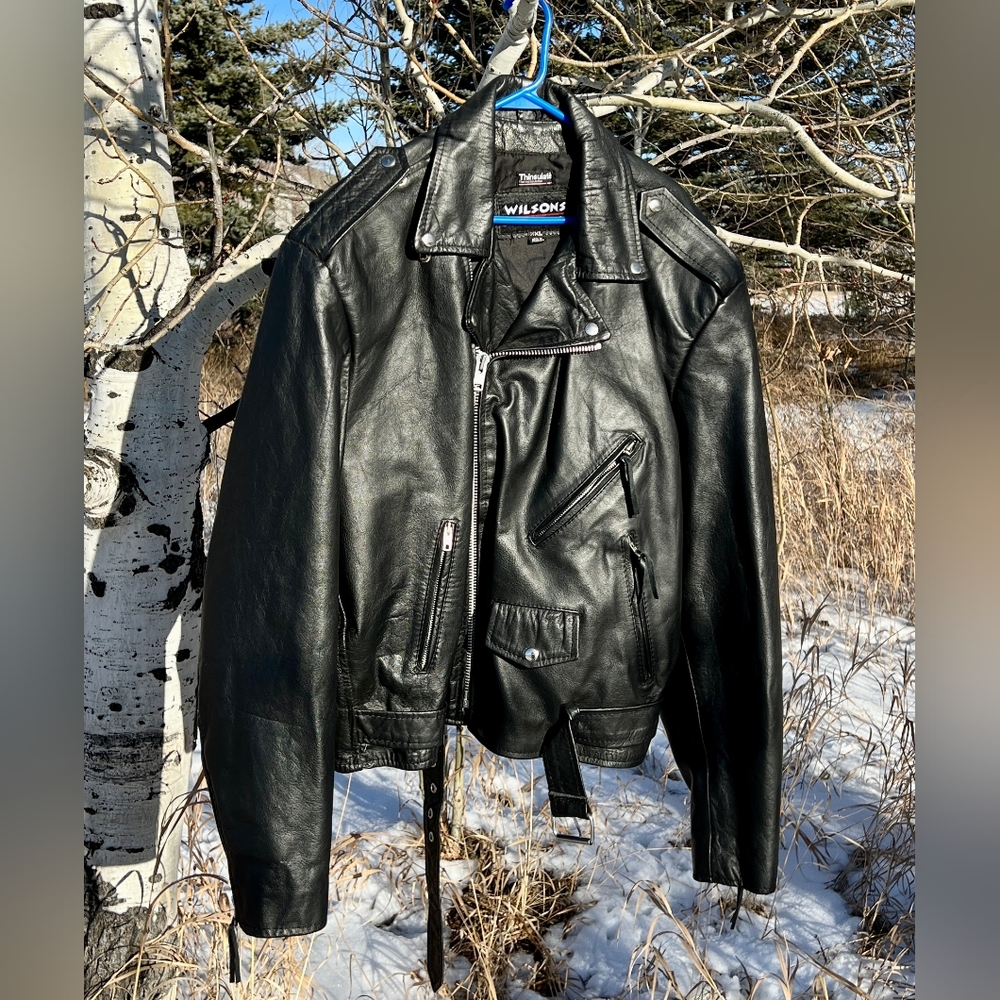 Vintage Wilson Leathers Men's XXL Bikers Jacket